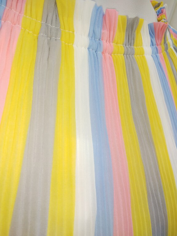 Dream Rainbow Stripes Women Tops (XXL, Bright Rainbow Stripes)